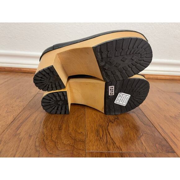 B45 Swedish Hasbeens Bettan Clogs EU 35 US 5 Scandi Cottagecore Indie Sleaze - Picture 7 of 12